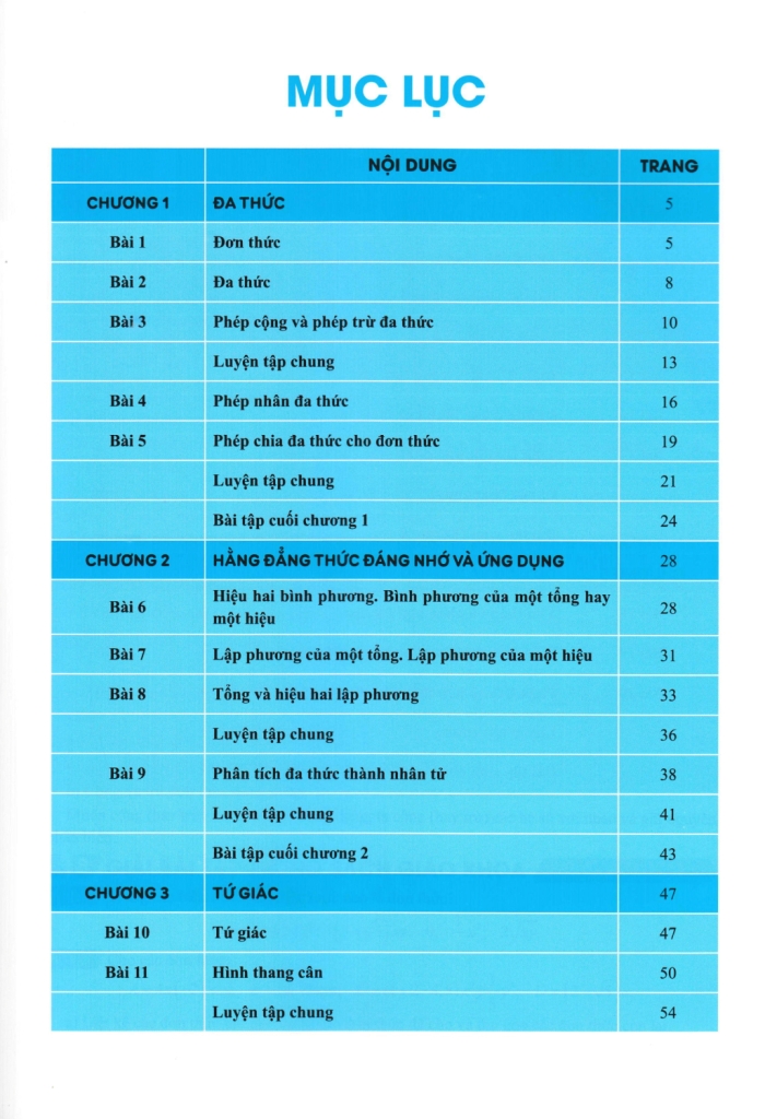 GIẢI BÀI TẬP TOÁN LỚP 8 - TẬP 2 (Bộ sách Kết nối tri thức)